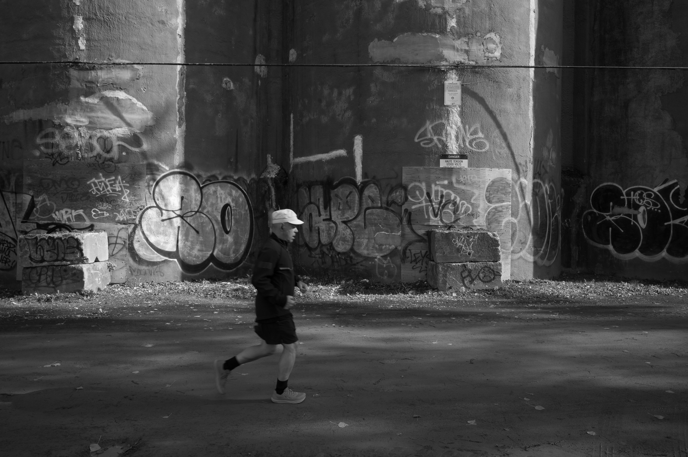 Running along the canal